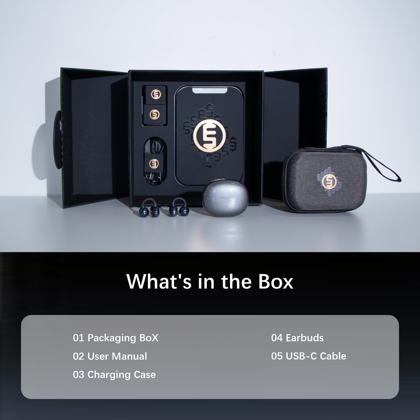 Open Ear M30 Earbuds, Bluetooth 6.0 Wireless Ultra Audio, ENC AI Air Conduction Headphones, 60H Playtime, Stereo Sound, Touch Control, Premium Clip-On Open-Ear Earphones for Office & Daily Use