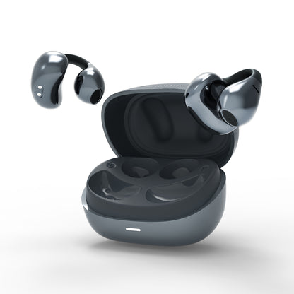 Open Ear Clip On Earbuds Air Conduction Wireless Headphones, Premium Master-Tuned Sound, Bluetooth 6.0, Ultra-Comfort Titanium Fit, AI Clear Calls, IPX5 Waterproof for Sports Running Workout Office