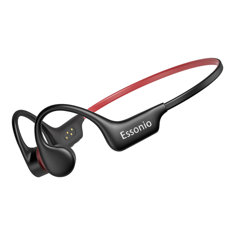 Essonio Ultra-Lightweight (26g) Bone Conduction Headphones, Bluetooth 5.3 Wireless Open-Ear Headphones with 16GB MP3, IP68 Waterproof for Swimming, 8H Battery, Secure for Running, Sports