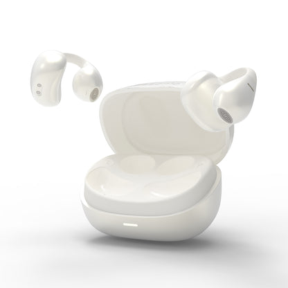 Open Ear Clip On Earbuds Air Conduction Wireless Headphones, Premium Master-Tuned Sound, Bluetooth 6.0, Ultra-Comfort Titanium Fit, AI Clear Calls, IPX5 Waterproof for Sports Running Workout Office