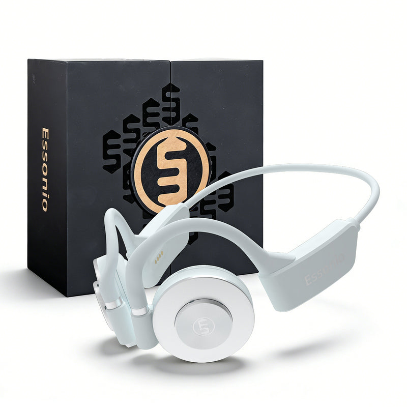 Essonio Open Ear Headphones - Ultra Deep Bass Wireless Bluetooth Air Conduction Headphones 3-Level Deep Bass Ultra-Wideband ANC 20H Play Multi-Point Connect Clear Call 2