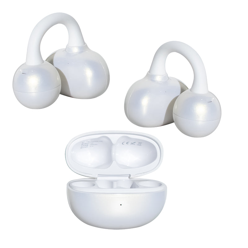 Open Ear M30 Earbuds, Bluetooth 6.0 Wireless Ultra Audio, ENC AI Air Conduction Headphones, 60H Playtime, Stereo Sound, Touch Control, Premium Clip-On Open-Ear Earphones for Office & Daily Use 2