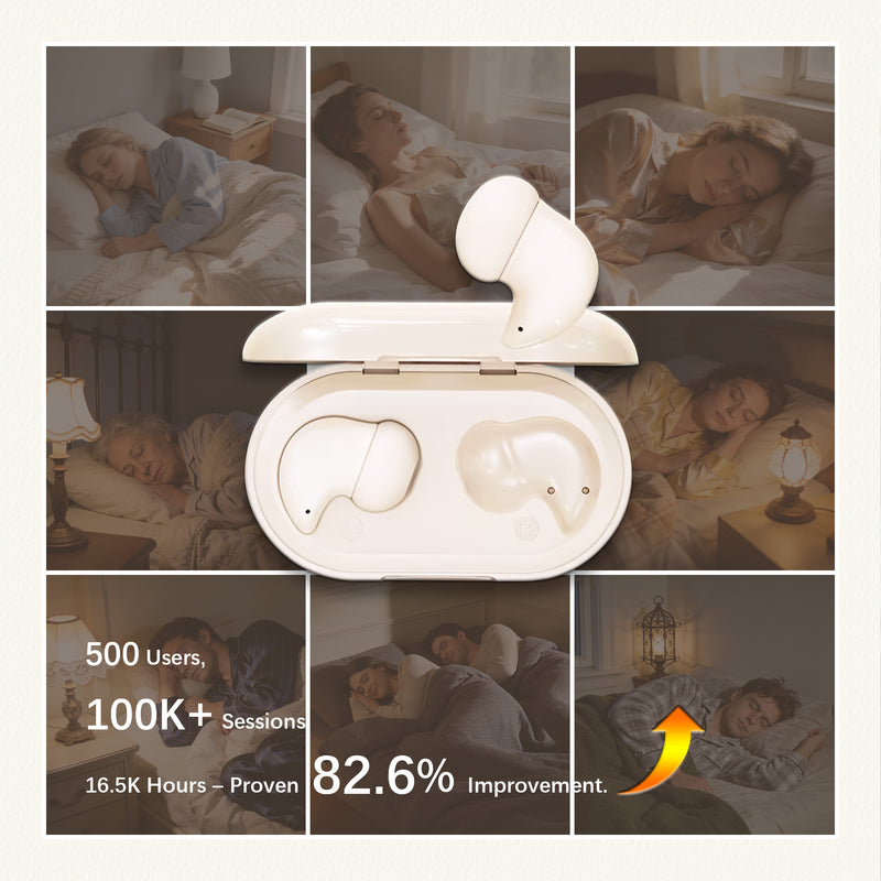 H8 Sleep Earbuds 53dB High-Frequency Noise Reduction, Small Earplugs for Side Sleepers, 80H Playtime, Snore Blocking Comfortable Earbuds 5