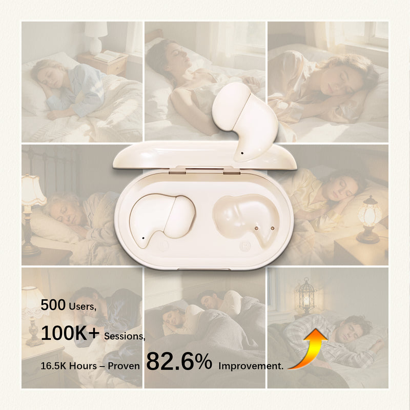 H8 Sleep Earbuds 53dB High-Frequency Noise Reduction, Small Earplugs for Side Sleepers, 80H Playtime, Snore Blocking Comfortable Earbuds 4