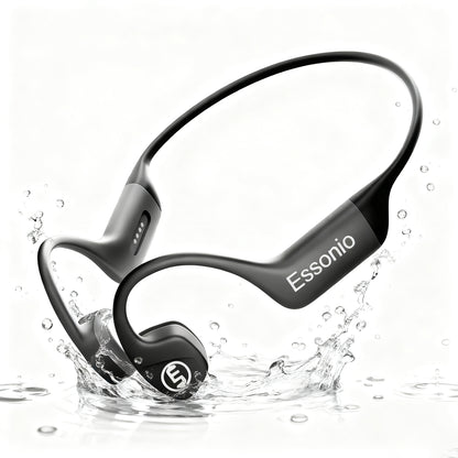 Swimming Headphone Bone Conduction Headphones – Waterproof IP68, Open-Ear Bluetooth 5.4 with 32GB MP3, Built-in Mic, AI Voice Control, Liquid-Silicone Wrapped Titanium for Swimming, Running, and Gym