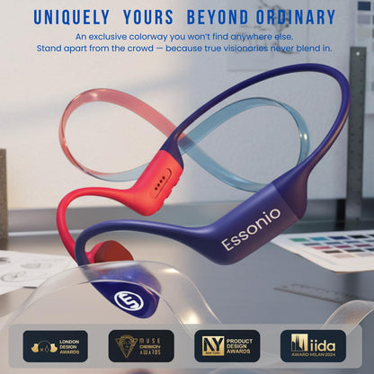 Swimming Headphone Bone Conduction Headphones – Waterproof IP68, Open-Ear Bluetooth 5.4 with 32GB MP3, Built-in Mic, AI Voice Control, Liquid-Silicone Wrapped Titanium for Swimming, Running, and Gym